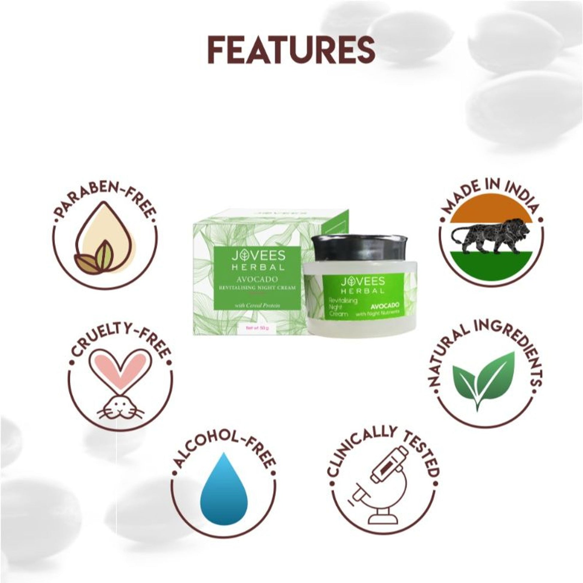 Jovees Revitalising Night Cream - Avocado