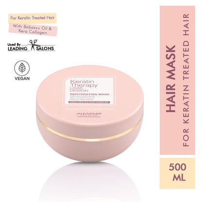 ALFAPARF MILANO Keratin Therapy Hydrating Mask for Hairfall Repair, Dry & Frizzy Hair