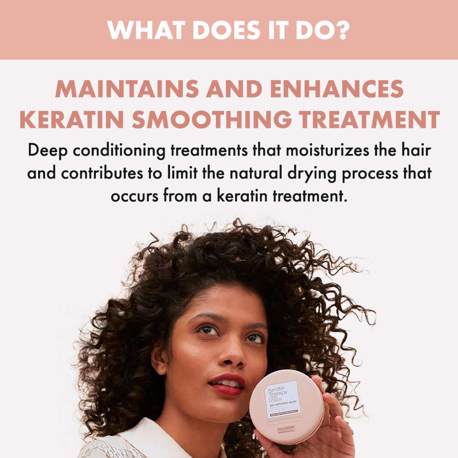 ALFAPARF MILANO Keratin Therapy Hydrating Mask for Hairfall Repair, Dry & Frizzy Hair