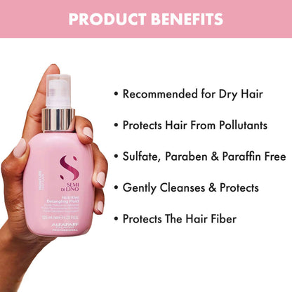 ALFAPARF MILANO Nutritive Detangling Serum For Frizzy & Dry Hair, Sulfate Free