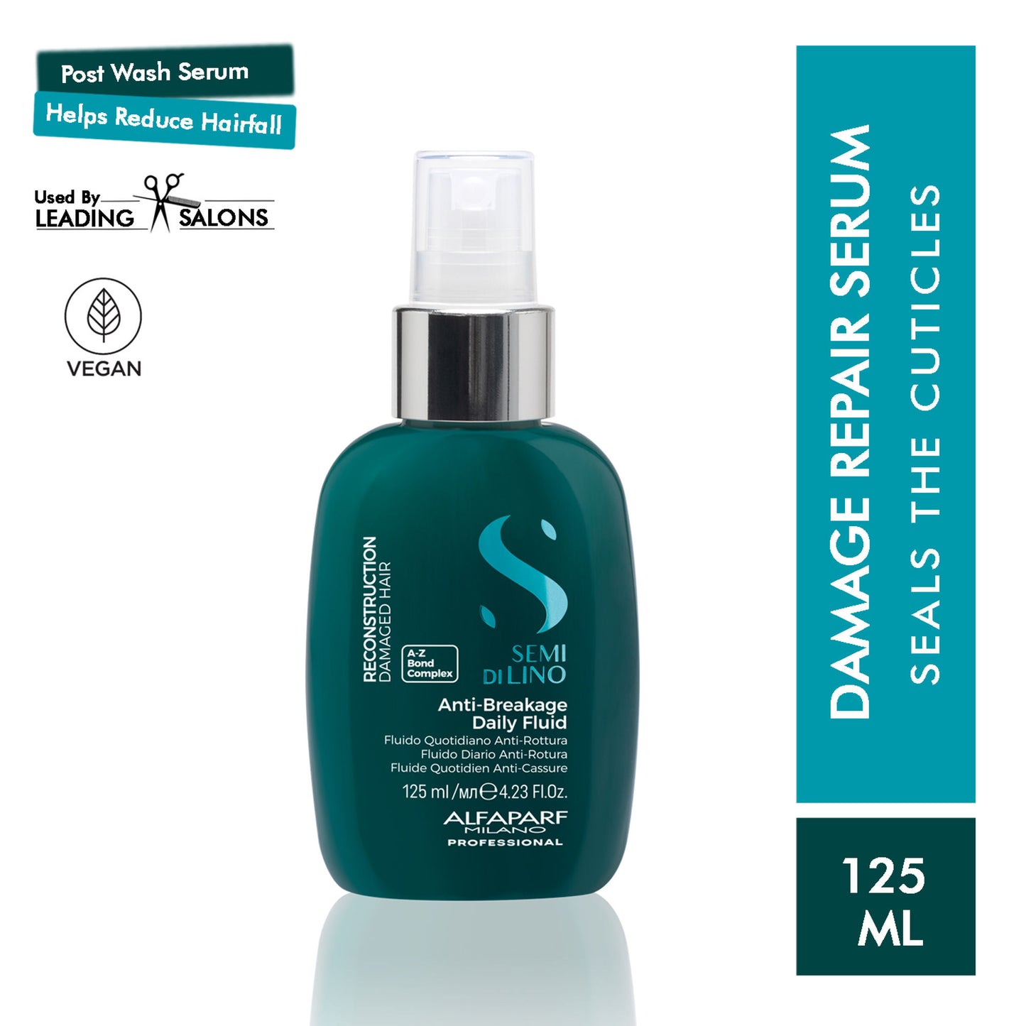 ALFAPARF MILANO Reparative Bond Repair Spray Serum For Damaged & Brittle Thin Hair, Sulfate Free