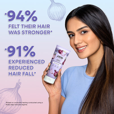 Nykaa Naturals Fermented Rice Water & Hyaluronic Acid Sulphate-Free Conditioner for Frizz-Free Hair - Onion And Redensyl