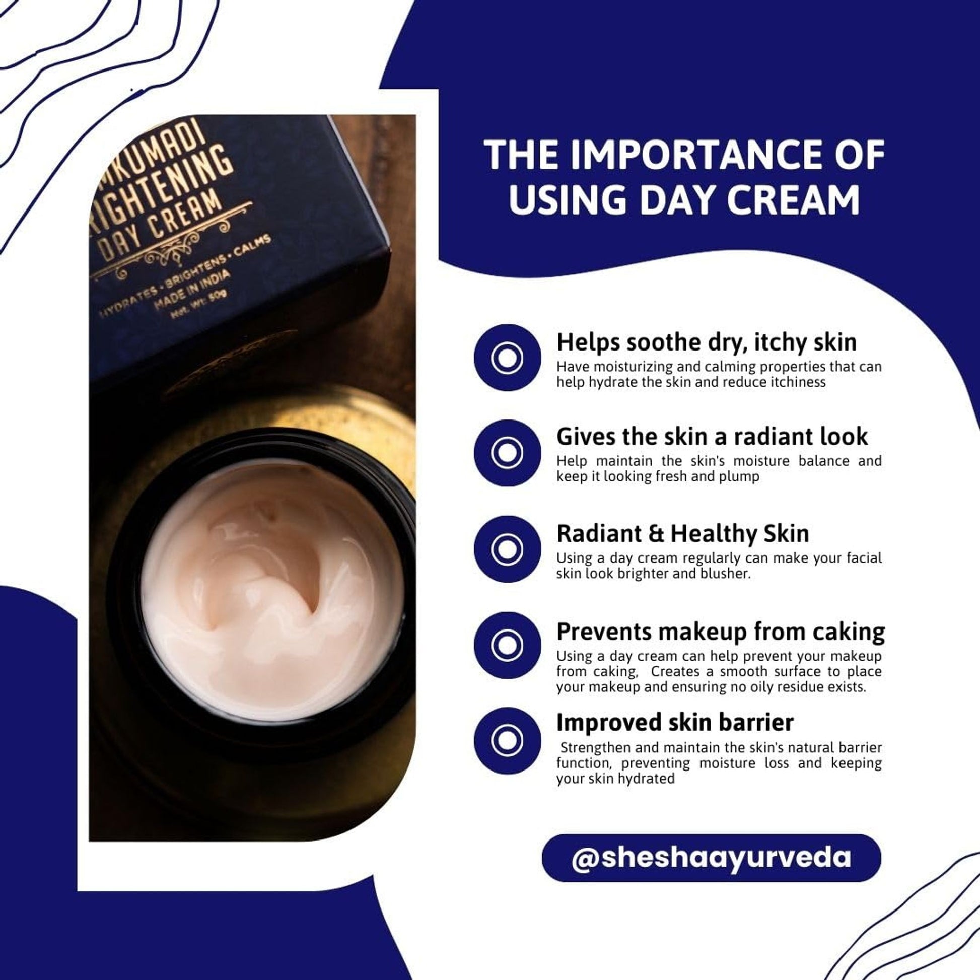 Shesha Ayurveda Kumkumadi Skin Brightening & Intense Hydrating Day Cream