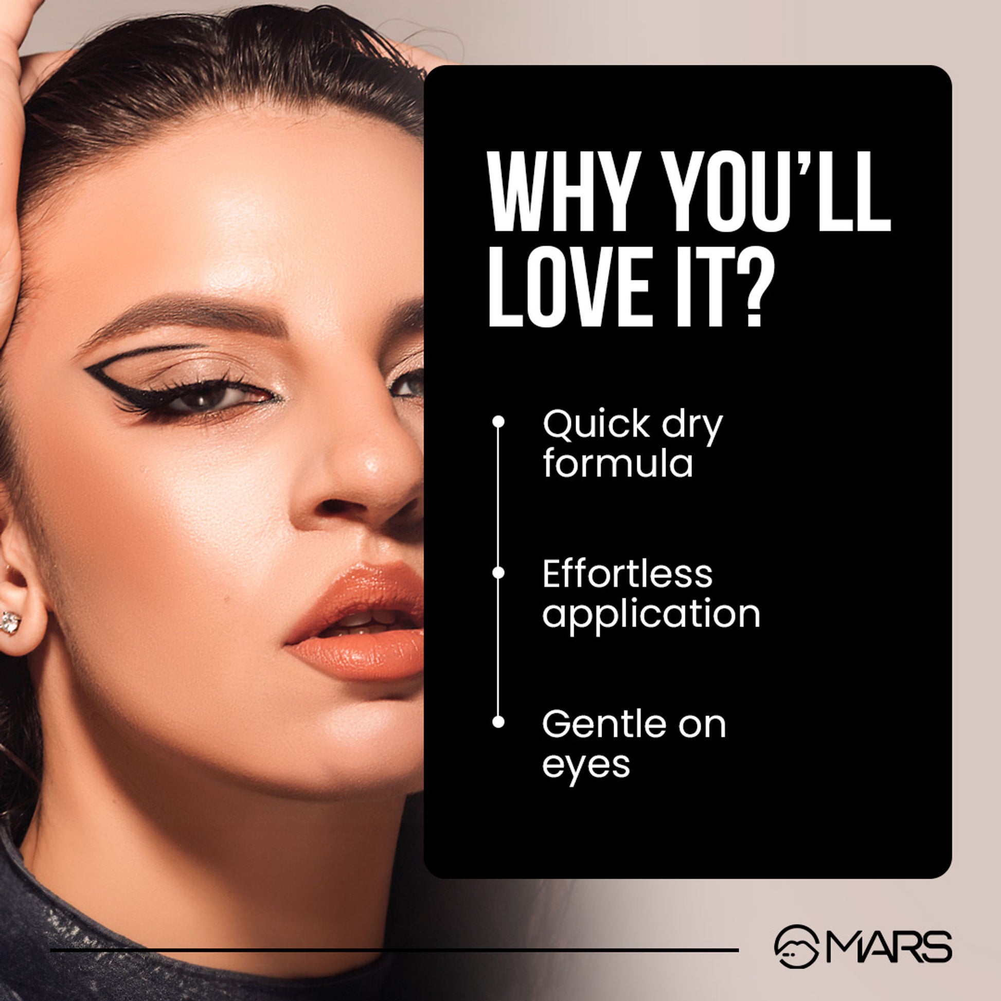 MARS City Stroke Charming Eyes Liquid Eyeliner - 04 Black