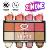 FASHION COLOUR Tiny Trove 8 Colour Blusher Highlighter Palette - Shade 01
