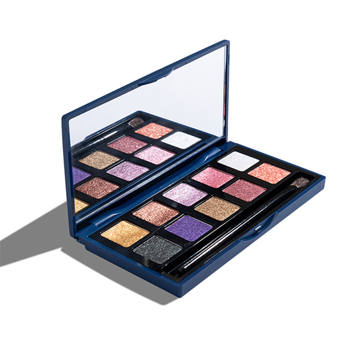 Europe Girl Rose Petal eyeshadow palette with 10 vibrant colors and floral packaging, perfect for creating elegant eye makeup looks.