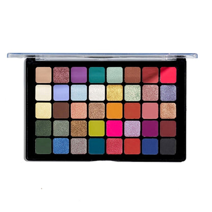 Europe Girl Vibrant Tone 40-color eyeshadow palette with colorful shades, showcasing a variety of vibrant eyeshadow tones.