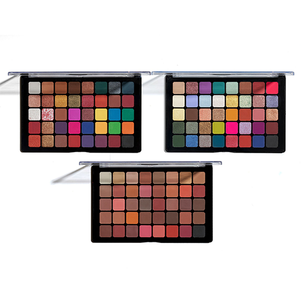 Europe Girl 40 Colour Eyeshadow Palette featuring vibrant shades in a sleek palette with various colorful eyeshadow options.
