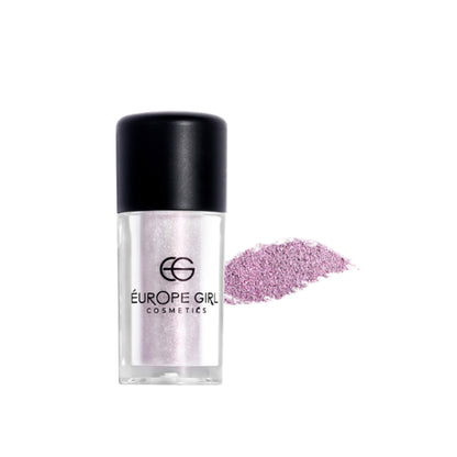 Europe Girl Single Diamond Pigment Stardust S5 Serenity in a jar, showcasing shimmering pinkish glitter pigment for cosmetics and nail art.