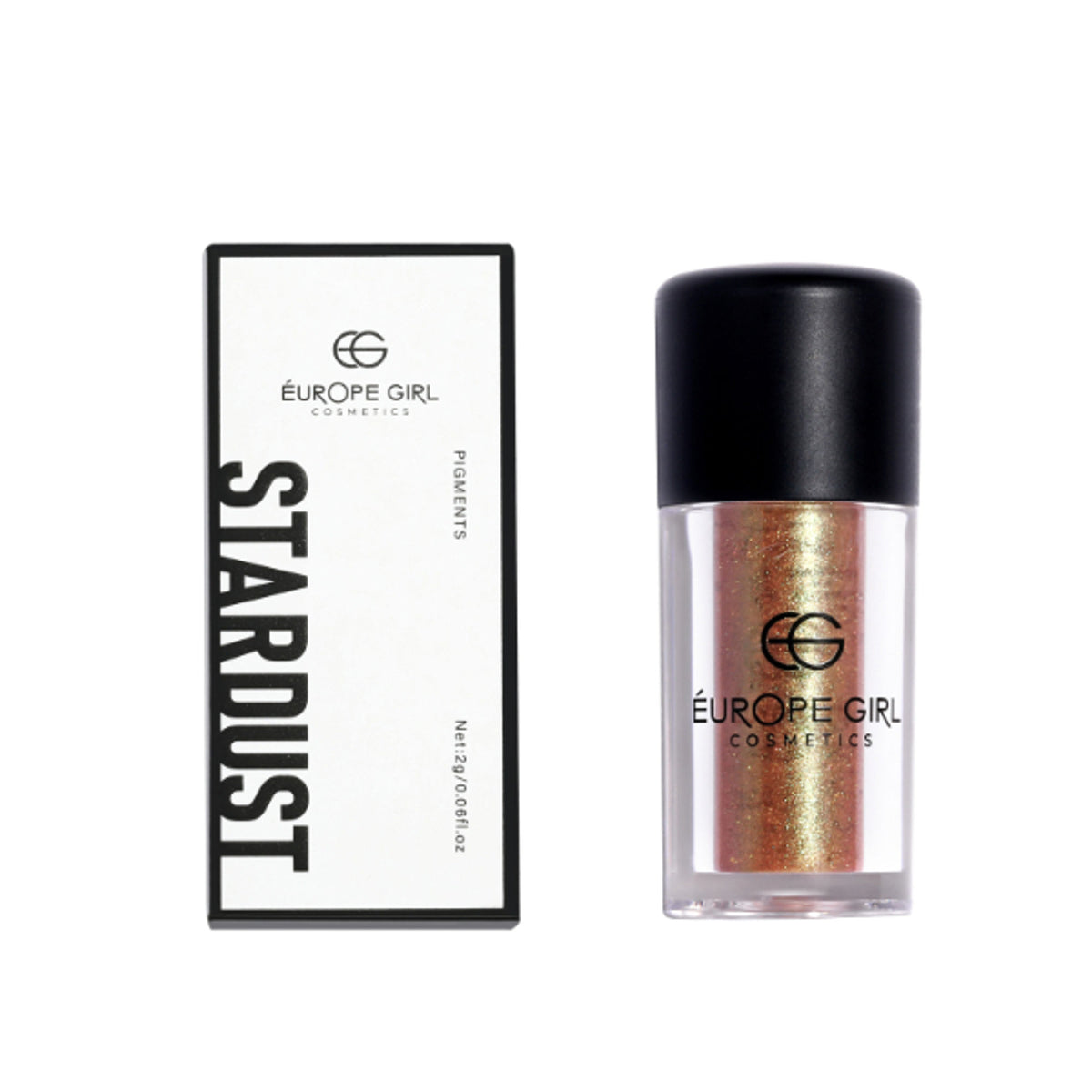 Europe Girl Stardust Diamond Pigment S10 Enchantress features shimmering silver glitter for eye makeup or craft projects.