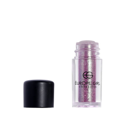 Europe Girl Single Diamond Pigment Stardust S13 Aura in vibrant pink with shimmering glitter, perfect for makeup or nail art.