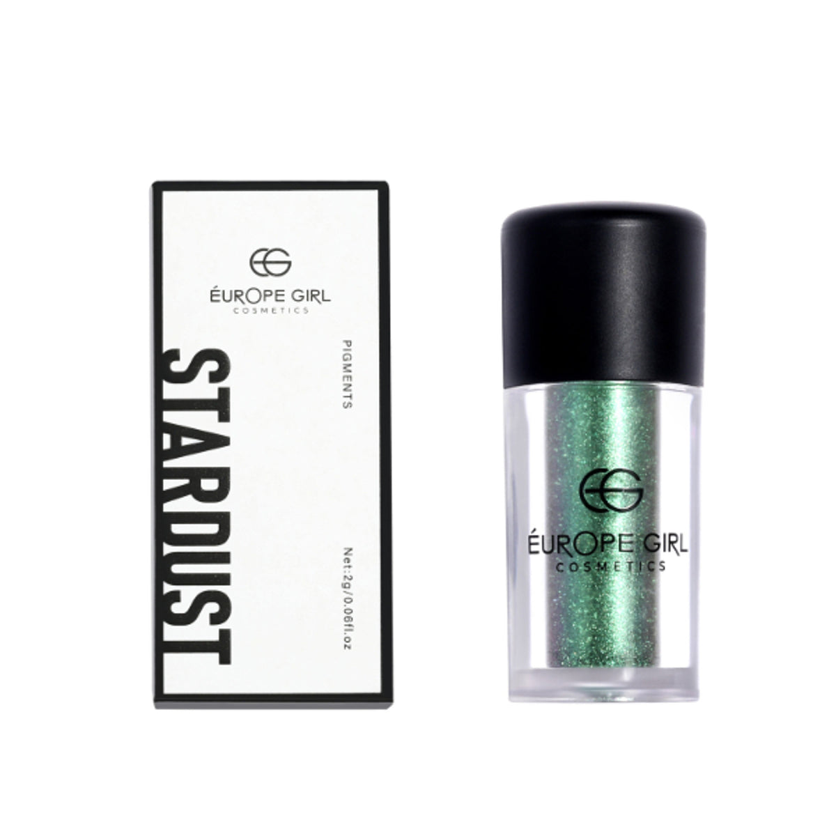 Europe Girl Single Diamond Pigment Stardust S17 Treasure in a jar, vibrant glitter powder with a shimmering, starry finish.