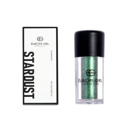 Europe Girl Single Diamond Pigment Stardust S17 Treasure in a jar, vibrant glitter powder with a shimmering, starry finish.