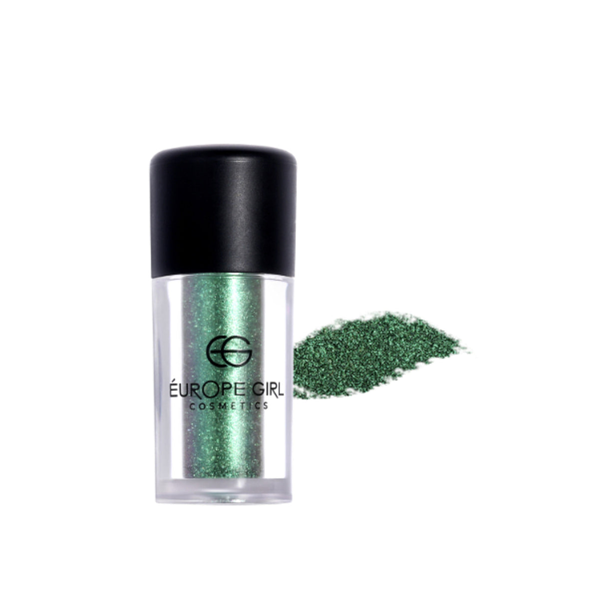 Europe Girl Single Diamond Pigment Stardust S17 Treasure, shimmering cosmetic pigment in a jar with sparkling glitter finish.