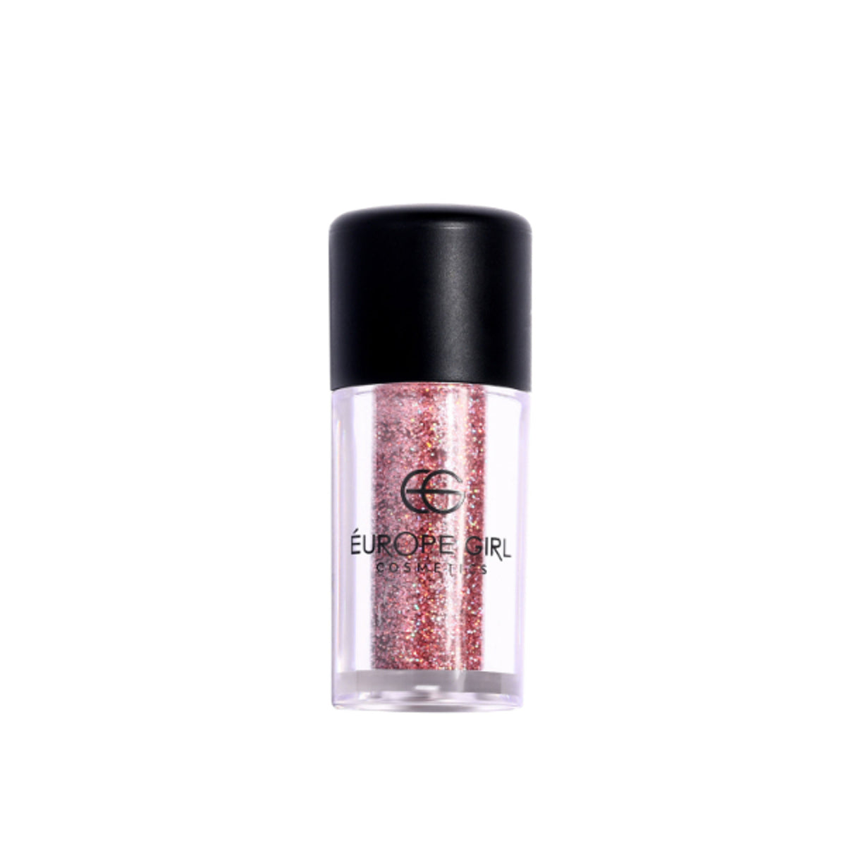 Europe Girl single diamond pigment glitter glass in G3 Radiance, showcasing shimmering iridescent glitter with vibrant sparkle.