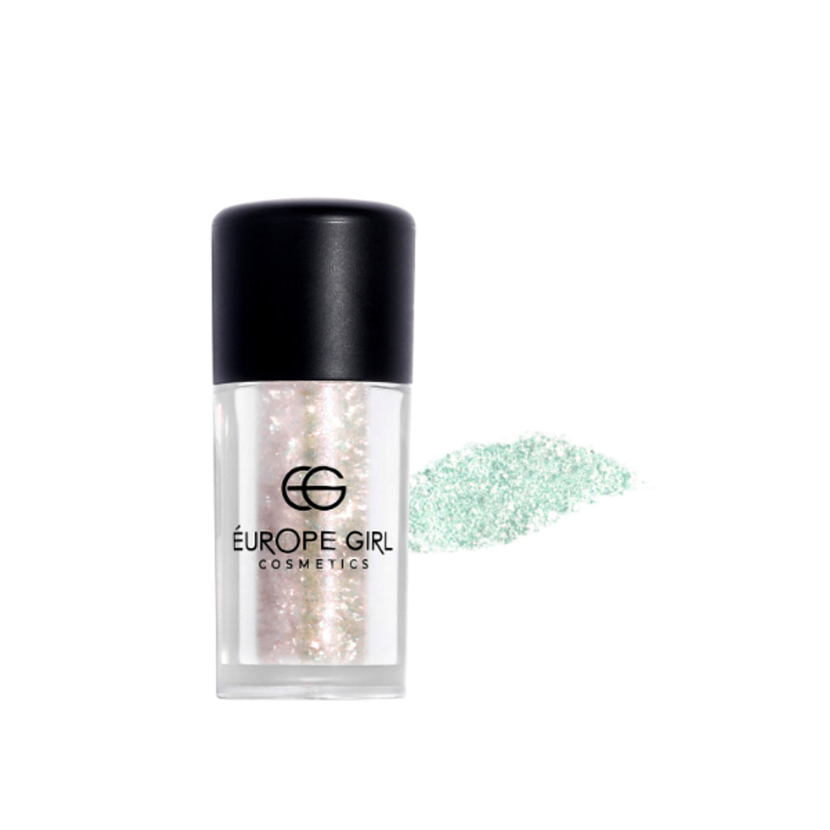 Europe Girl G7 Gleam single diamond pigment glitter glass, shimmering silver glitter with a reflective finish, for craft and makeup use.