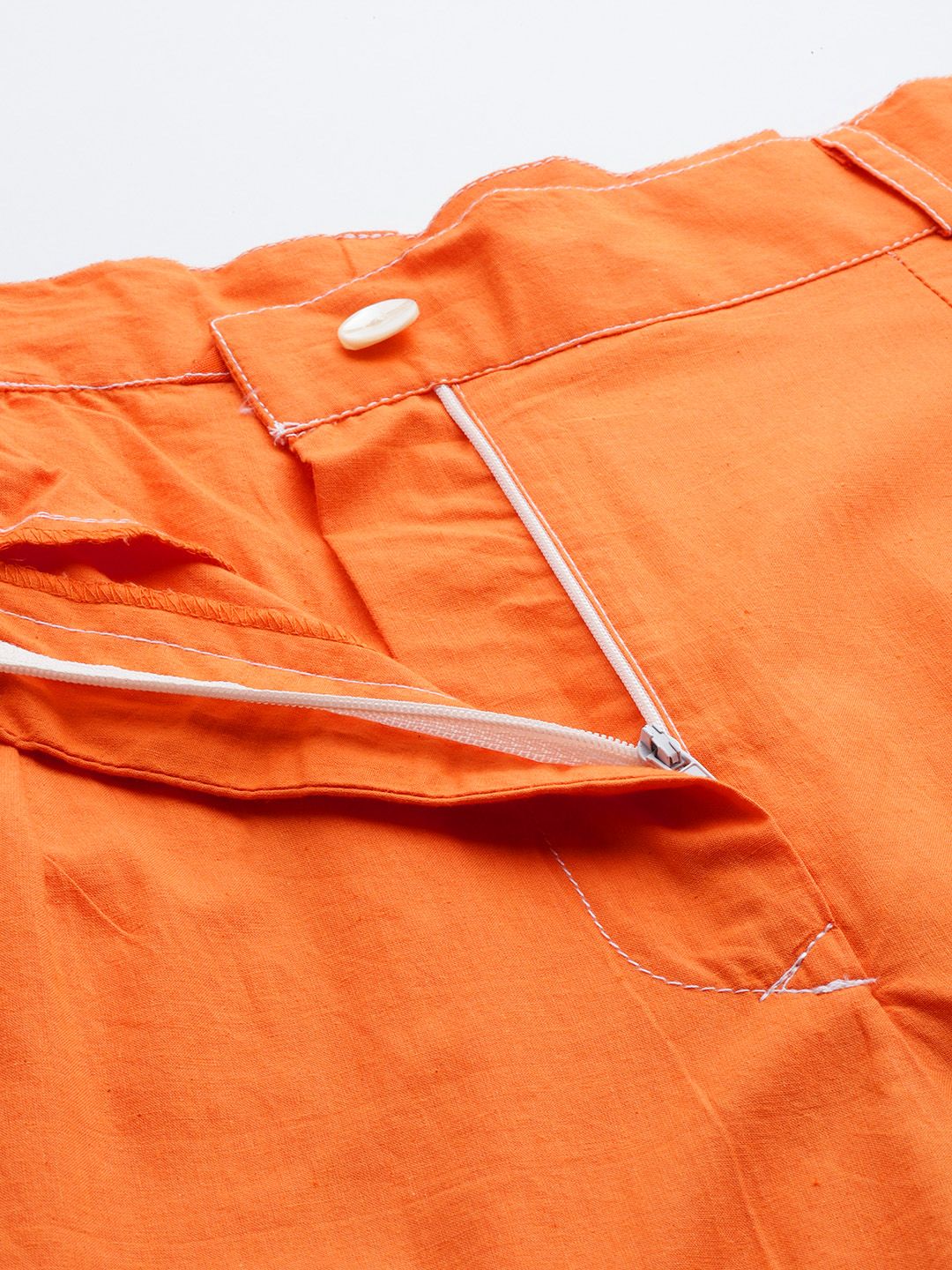 Indyancart IE Regular Kantha Work Pure Cotton Shirt With Trousers