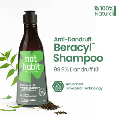 Nat Habit Anti-Dandruff Neem Beracyl Navdha Shampoo