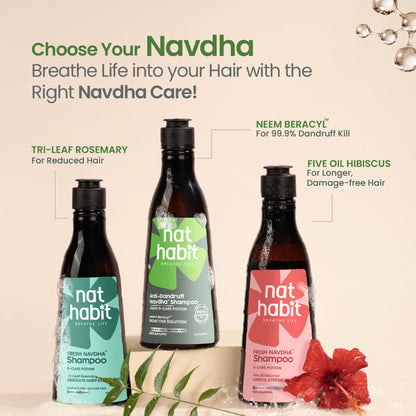 Nat Habit Anti-Dandruff Neem Beracyl Navdha Shampoo