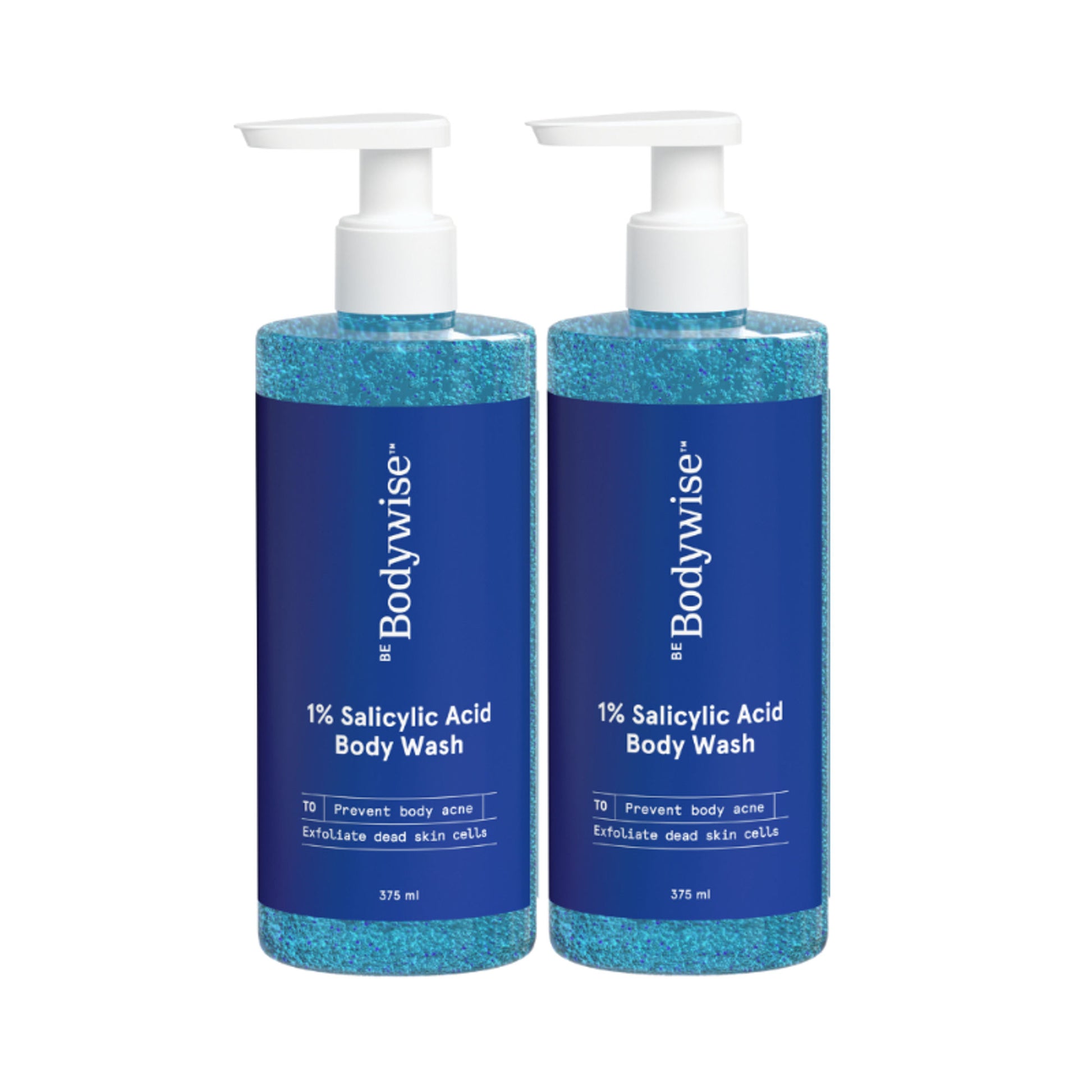 Be Bodywise 1% Salicylic Acid Body Wash - Helps Prevent Body Acne - SLS & Paraben Free - Pack of 2