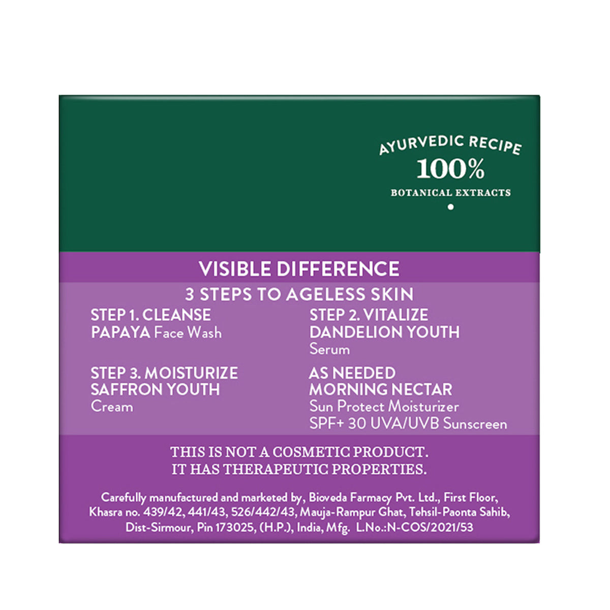 Biotique Saffron Youth anti-ageing cream jar with saffron extract and natural ingredients for youthful skin