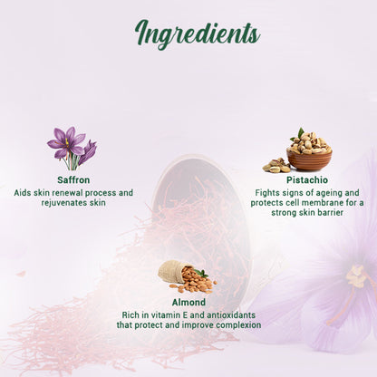 Biotique Saffron Youth anti-aging cream jar with saffron-infused formula and natural ingredients for youthful skin.