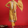 Dhiyona IE Floral Embroidered Sequinned Kurta With Trousers & Dupatta