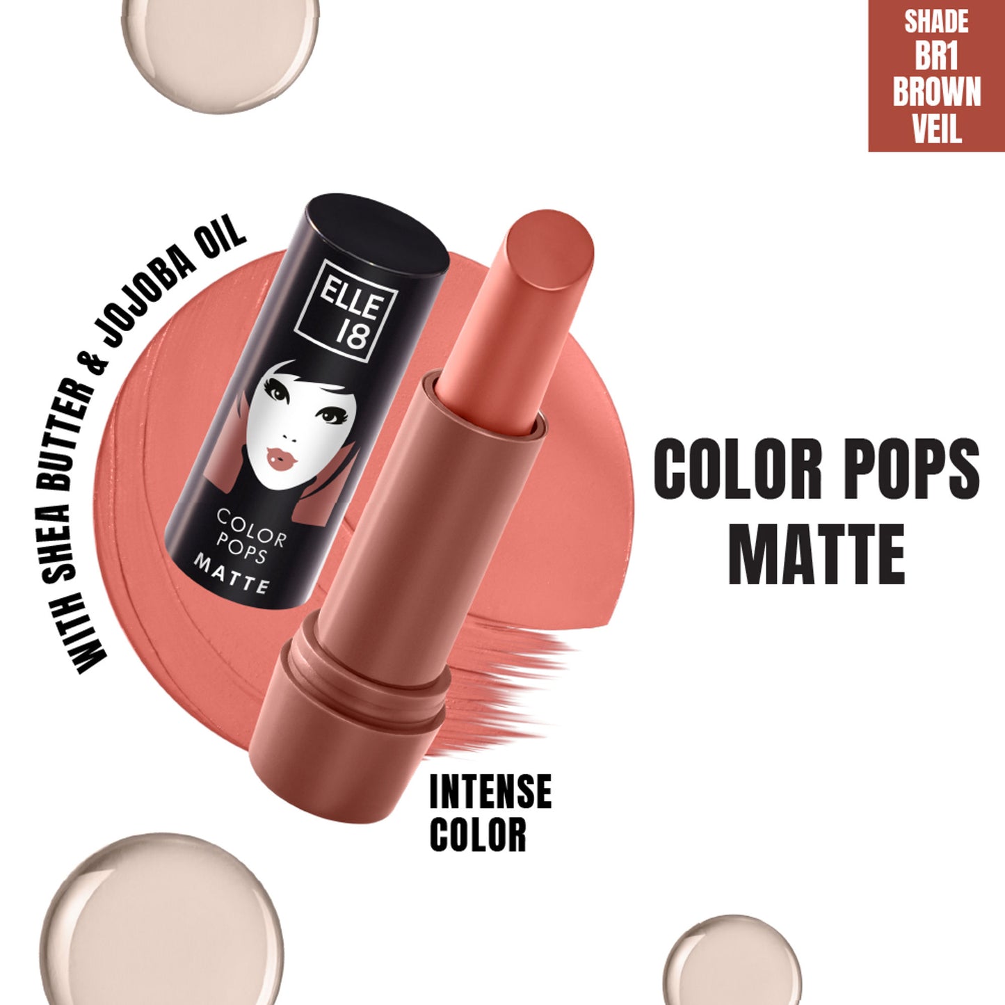 Elle 18 Color Pops Matte - Brown Veil