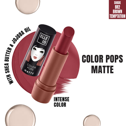 Elle 18 Color Pops Matte - Brown Temptation
