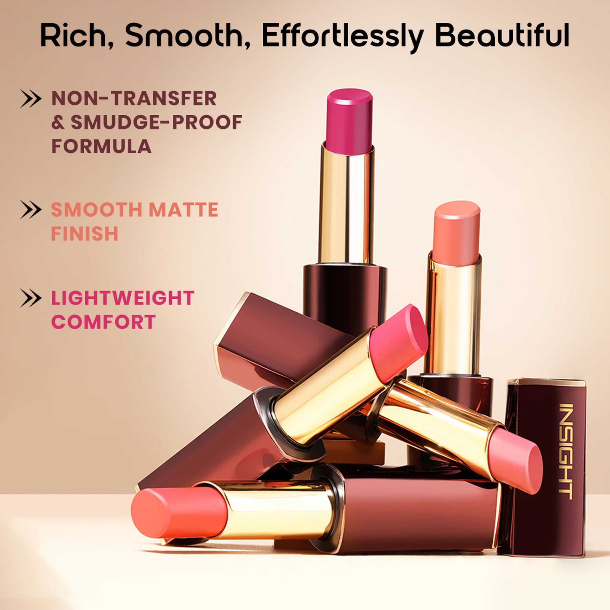 Insight Cosmetics Pure Matte Lipstick - Soft Launch
