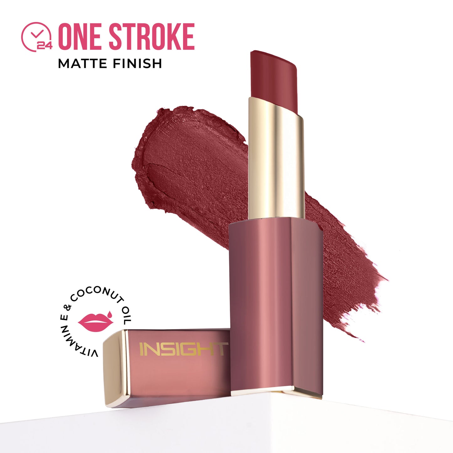 Insight Cosmetics Pure Matte Lipstick - Flirt Alert
