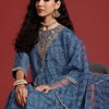 Dhiyona IE Bandhani Yoke Design Gotta Patti Kurta With Trousers & Dupatta