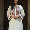 Dhiyona IE Embroidered Shirt Collar Tunic With Palazzos