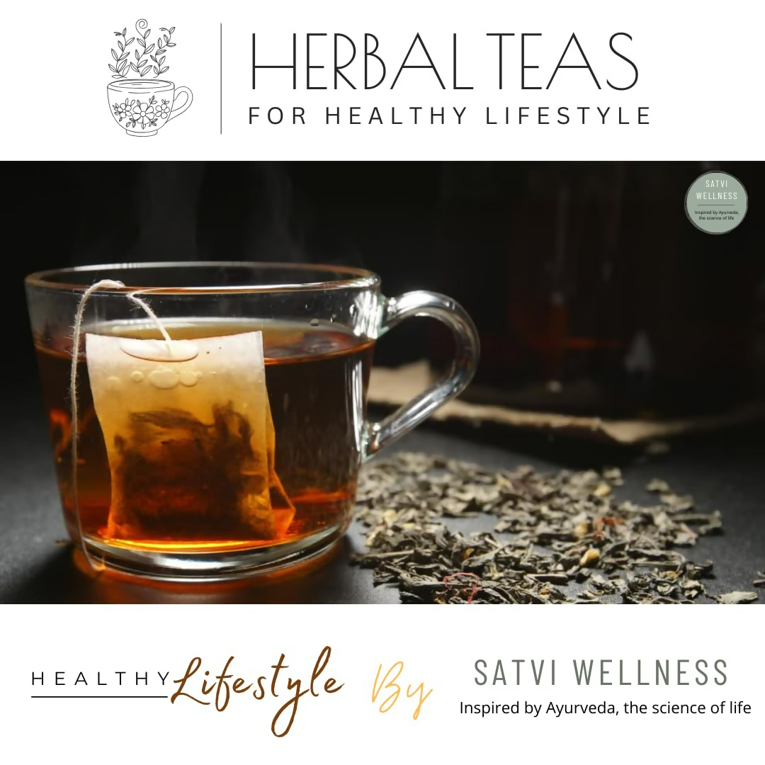 Satvi Wellness Turmeric Ginger Pippali Tea Bags | Herbal Tea