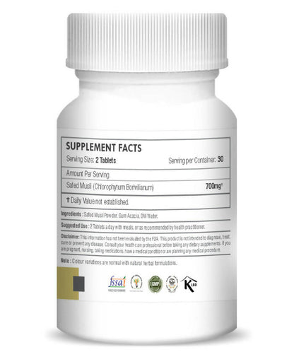 H&C Herbal Safed Musli Tablets - Indyancart