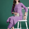 Dhiyona IE Embroidered Pure Cotton Top With Trousers Co-Ords