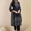 Indyancart IE Women Printed Regular Pure Cotton Kurta with Trousers & With Dupatta