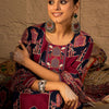 Dhiyona IE Printed Straight Kurta & Trousers With Dupatta set