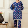 Dhiyona IE Women Floral Printed Regular Pure Cotton Kurta with Trousers