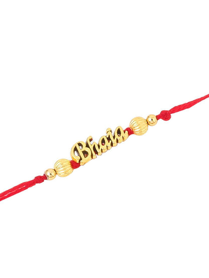 Anouk Set Of 3 Thread Rakhis With Roli Chawal Chandan & Mishri