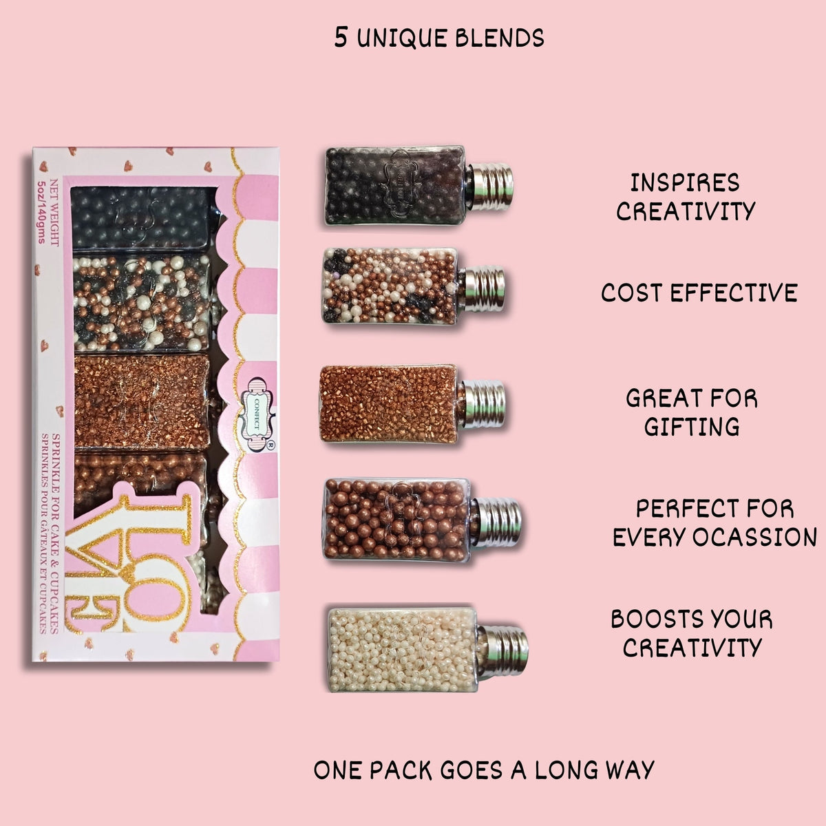 Confect Disco Ball Mashup Sprinkles Multipack 15