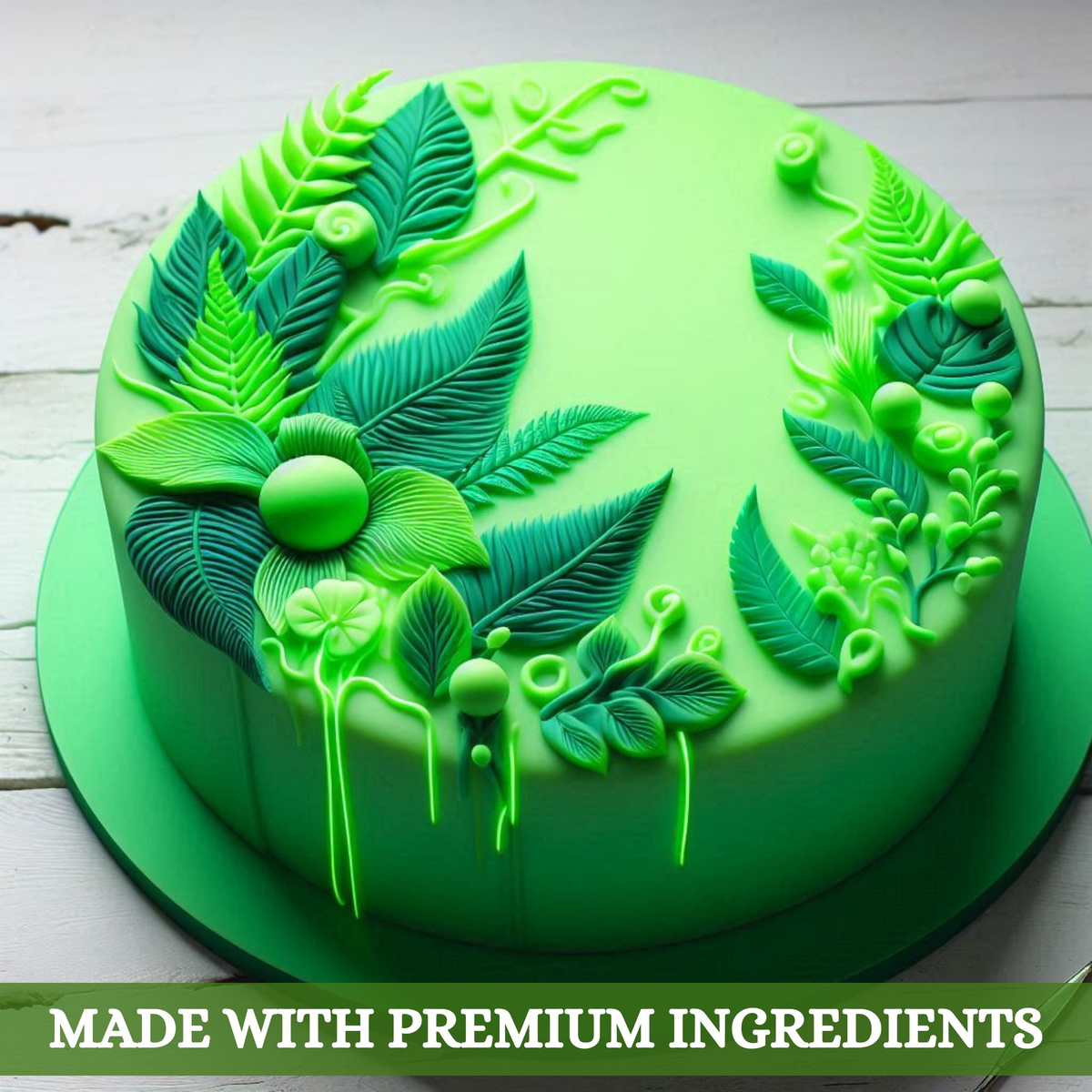 Confect Neon Green Fondant | Edible Sugarpaste