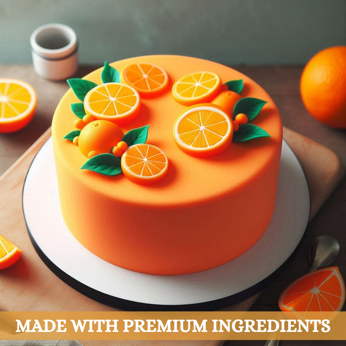 Confect Fluorescent Orange Fondant | Edible Sugarpaste