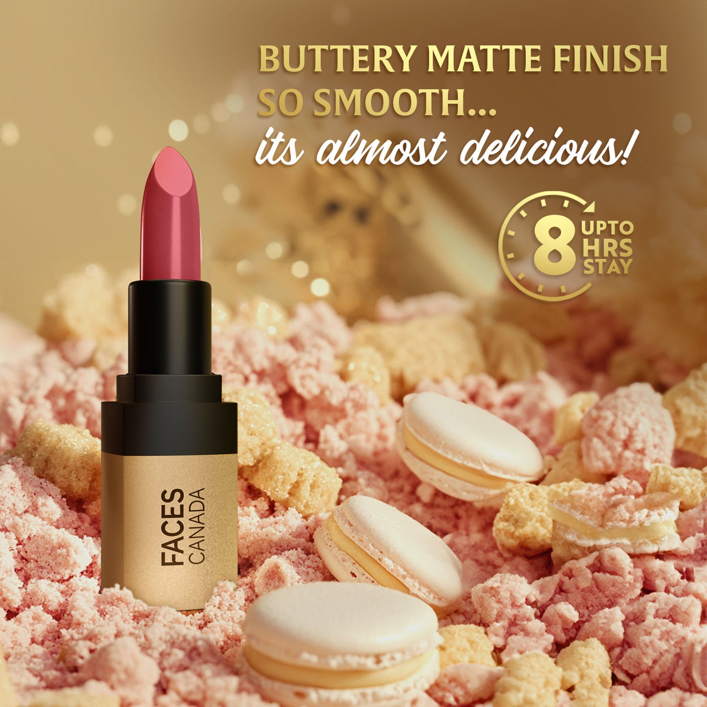 Faces Canada Comfy Matte Velvet Touch Lipstick - Pink Biscoff 03
