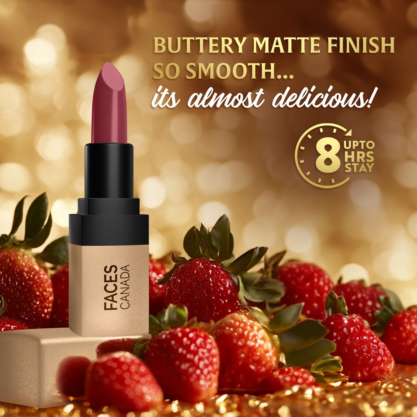Faces Canada Comfy Matte Velvet Touch Lipstick - Berry Smoothie 04