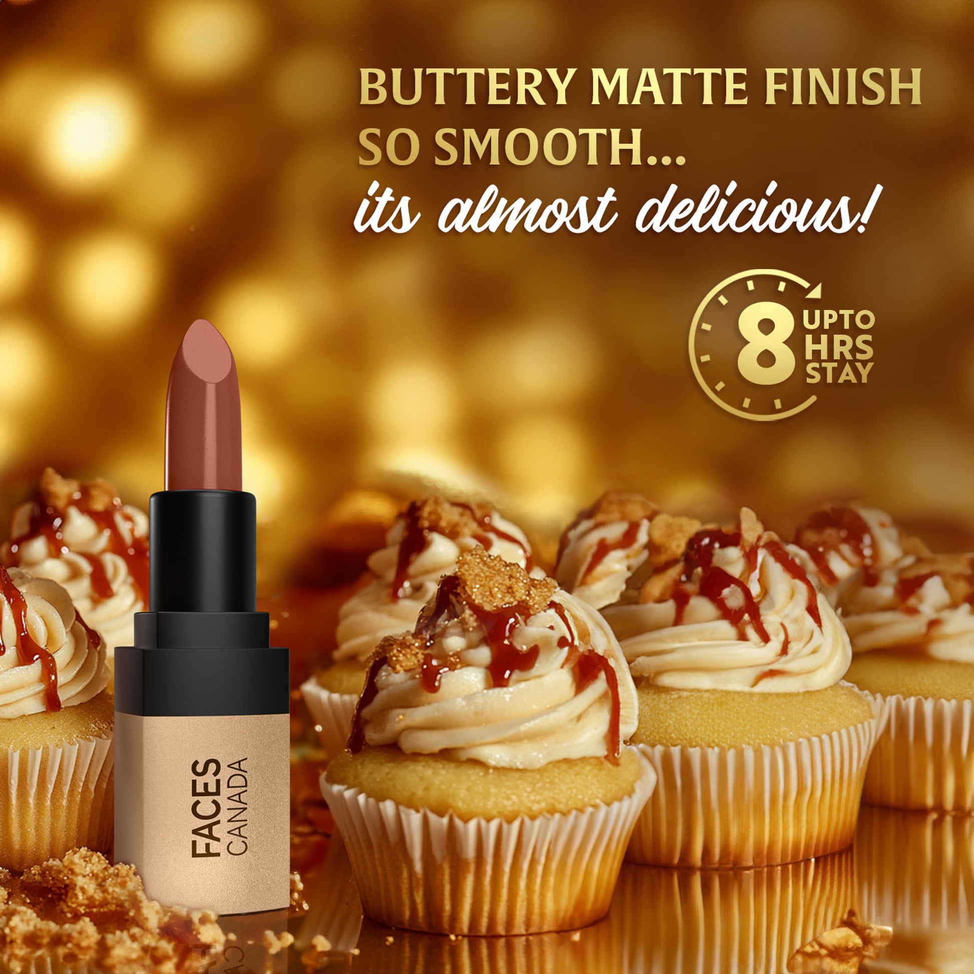 Faces Canada Comfy Matte Velvet Touch Lipstick - Toffee Drizzle 08