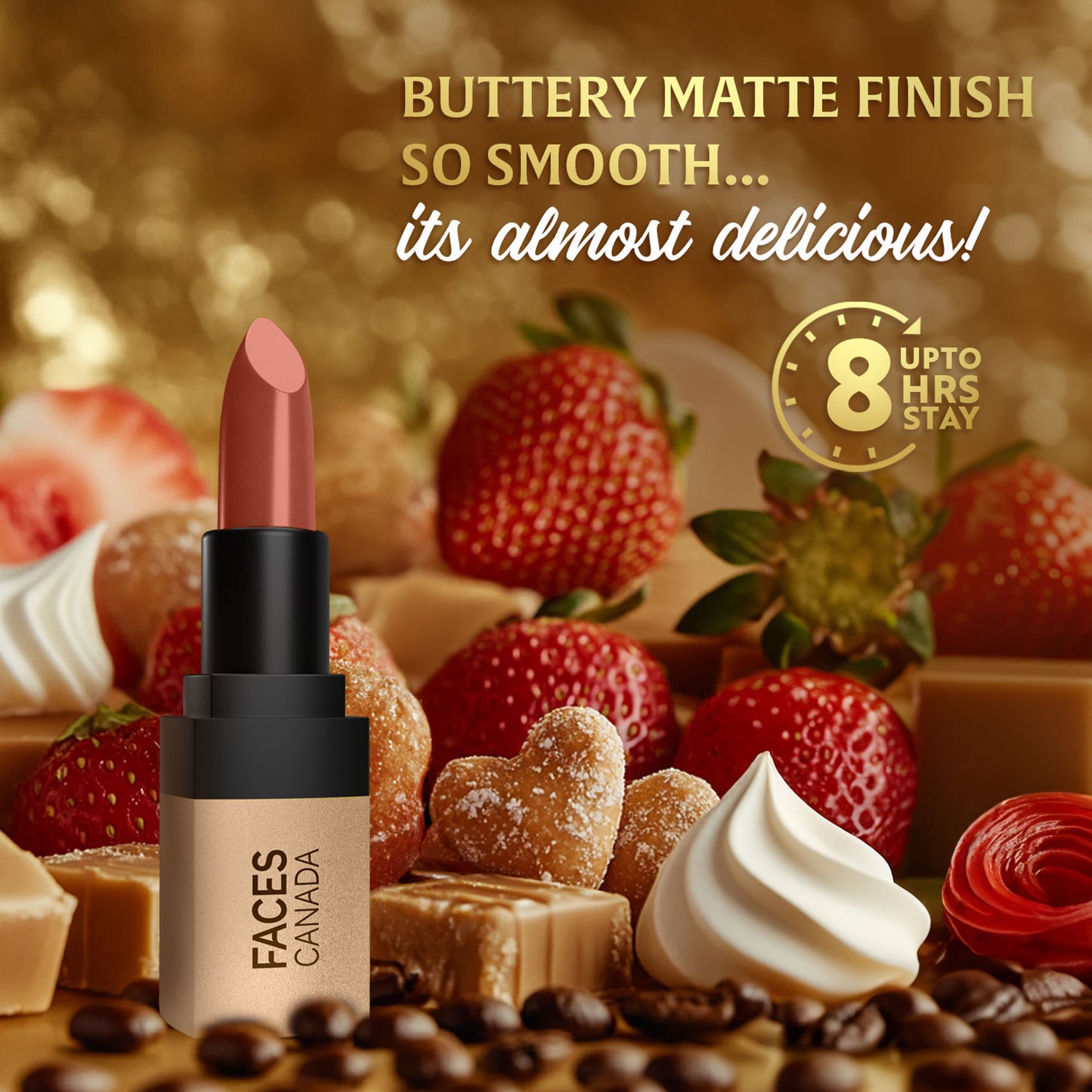 Faces Canada Comfy Matte Velvet Touch Lipstick - Mocha Mousse 14