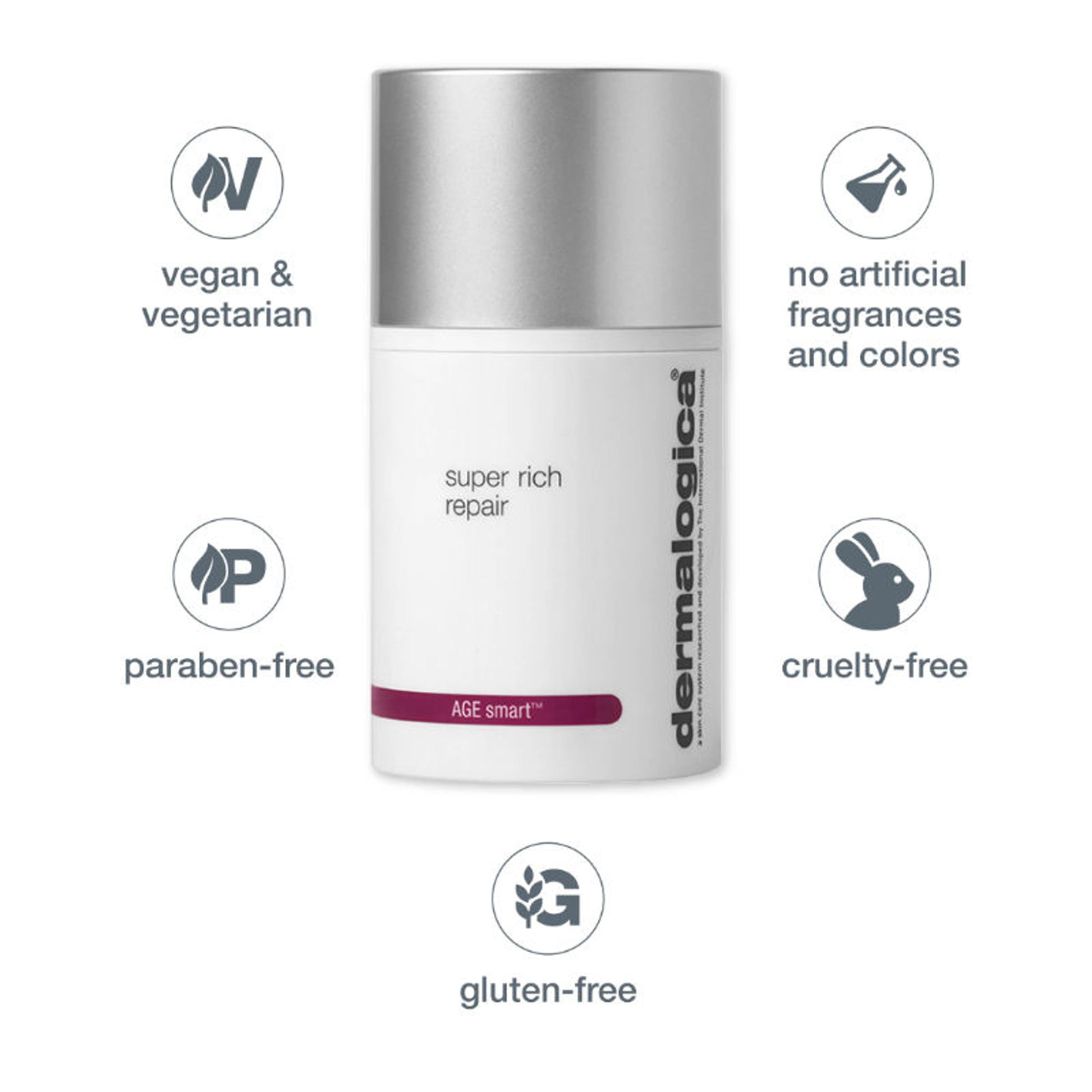 Dermalogica Super Rich Repair Ultra-Nourishing Cream AGE Smart- Vitamin E & Oat Kernel Extract