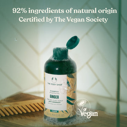 The Body Shop Ginger Anti-Dandruff Shampoo, For Dry, Flaky Scalps