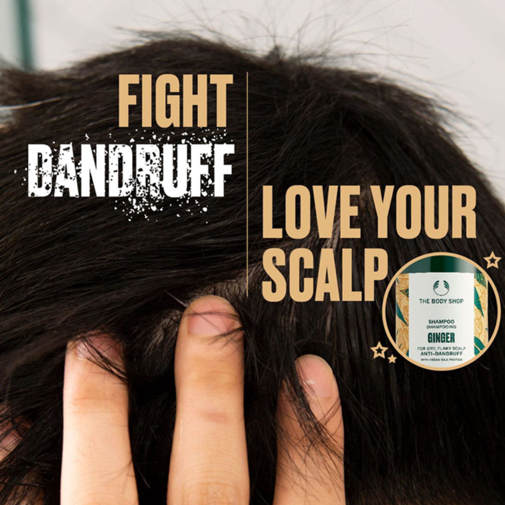 The Body Shop Ginger Anti-Dandruff Shampoo, For Dry, Flaky Scalps